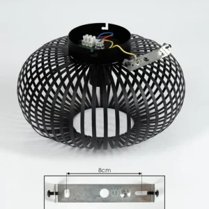 hofstein Plafonnier Oravi Noir, 1 lumière* Lampes Modernes