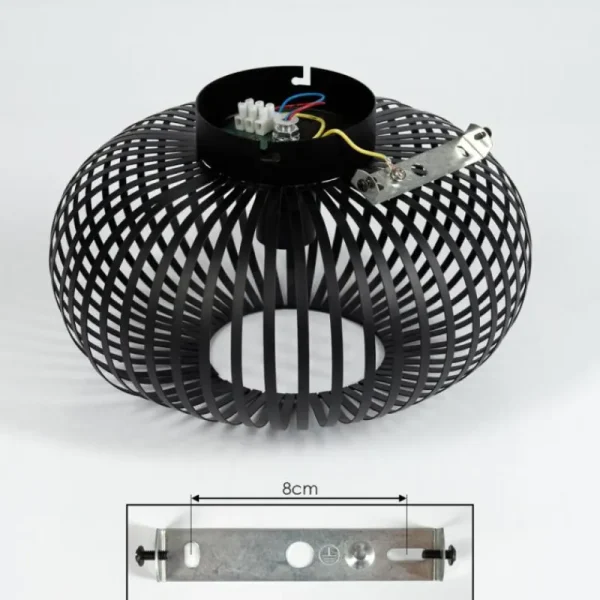 hofstein Plafonnier Oravi Noir, 1 lumière* Lampes Modernes