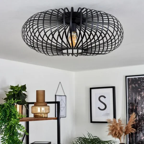 hofstein Plafonnier Oravi Noir, 1 lumière* Lampes Modernes