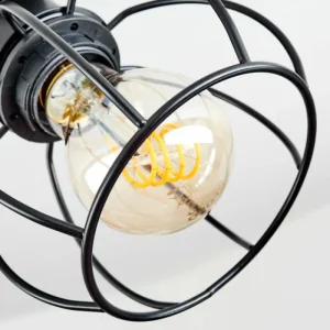 hofstein Plafonnier Orkanger Chrome, Noir, 2 lumières* Lampes Modernes