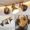 hofstein Plafonnier Orny Anthracite, Bois clair, 3 lumières* Lampes Modernes