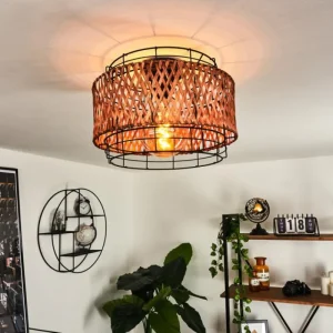 hofstein Plafonnier Otta Noir, 1 lumière* Lampes Modernes