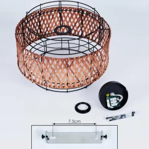hofstein Plafonnier Otta Noir, 1 lumière* Lampes Modernes