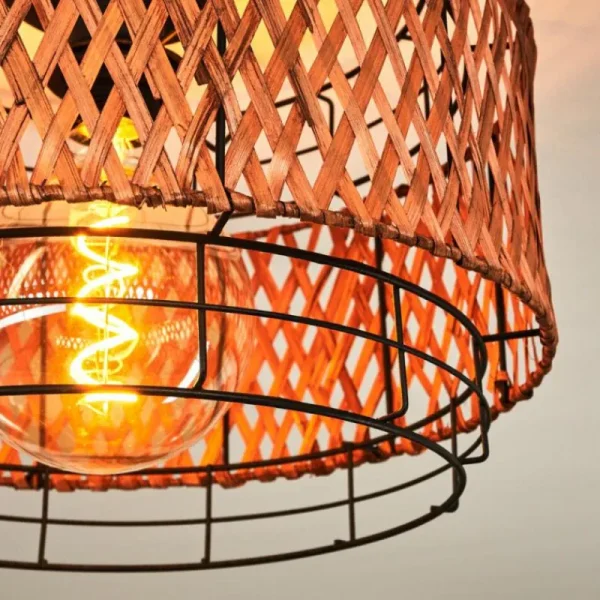 hofstein Plafonnier Otta Noir, 1 lumière* Lampes Modernes