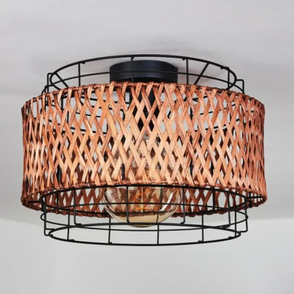 hofstein Plafonnier Otta Noir, 1 lumière* Lampes Modernes