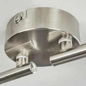 hofstein Plafonnier Oula LED Nickel mat, 4 lumières* Lampes Modernes