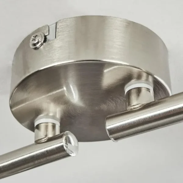 hofstein Plafonnier Oula LED Nickel mat, 4 lumières* Lampes Modernes