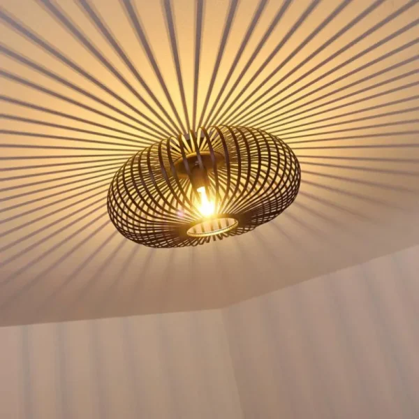 hofstein Plafonnier Ovari Noir, 1 lumière* Lampes Modernes