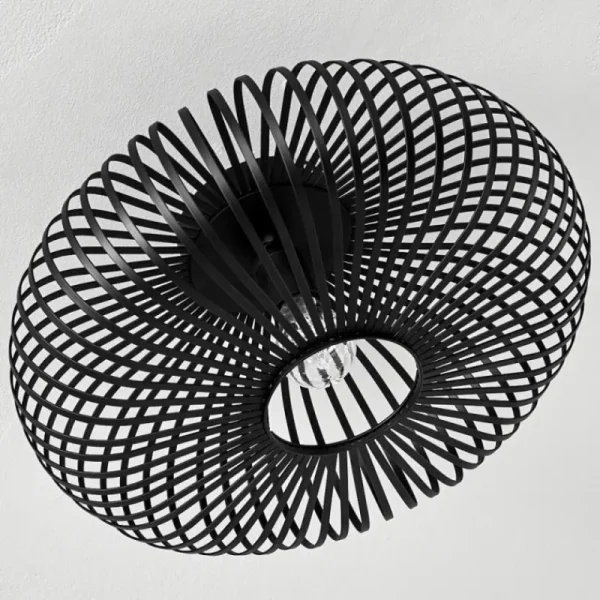 hofstein Plafonnier Ovari Noir, 1 lumière* Lampes Modernes