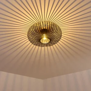 hofstein Plafonnier Ovari Noir, 1 lumière* Lampes Modernes