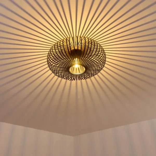hofstein Plafonnier Ovari Noir, 1 lumière* Lampes Modernes