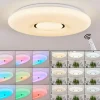 hofstein Plafonnier Page LED Blanc, 2 lumières, Télécommandes, Changeur de couleurs* Lampes Modernes