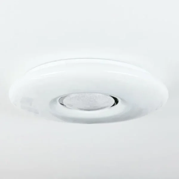 hofstein Plafonnier Page LED Blanc, 2 lumières, Télécommandes, Changeur de couleurs* Lampes Modernes