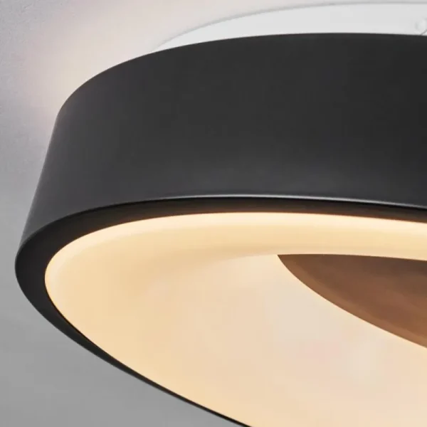 hofstein Plafonnier Palanko LED Blanc, 1 lumière, Télécommandes* Lampes Modernes