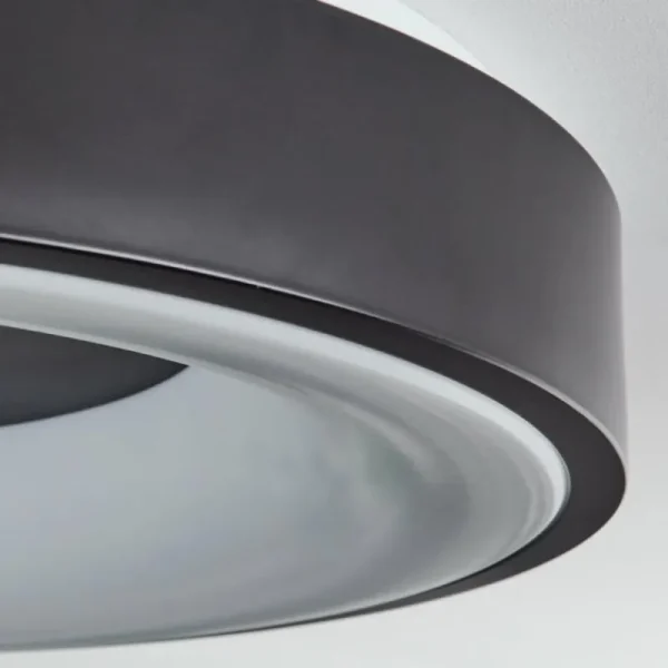 hofstein Plafonnier Palanko LED Blanc, 1 lumière, Télécommandes* Lampes Modernes