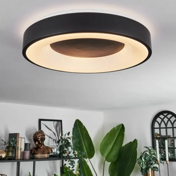 hofstein Plafonnier Palanko LED Blanc, 1 lumière, Télécommandes* Lampes Modernes
