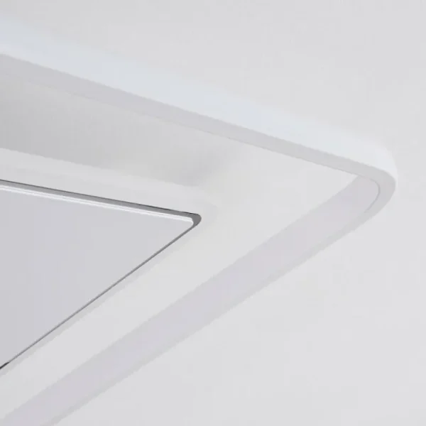 hofstein Plafonnier Panchita LED Blanc, 1 lumière, Télécommandes* Lampes Modernes
