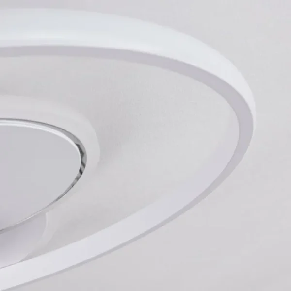 hofstein Plafonnier Panchita LED Blanc, 1 lumière, Télécommandes* Lampes Modernes