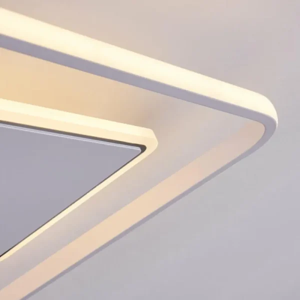 hofstein Plafonnier Panchita LED Blanc, 1 lumière, Télécommandes* Lampes Modernes