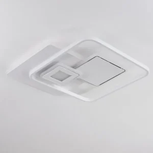 hofstein Plafonnier Panchita LED Blanc, 1 lumière, Télécommandes* Lampes Modernes