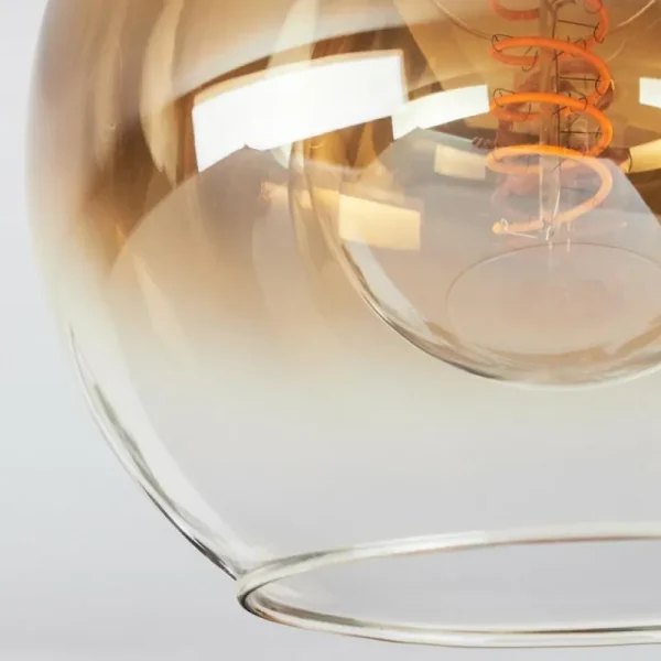 hofstein Plafonnier Pascal Laiton, 3 lumières* Lampes En Verre