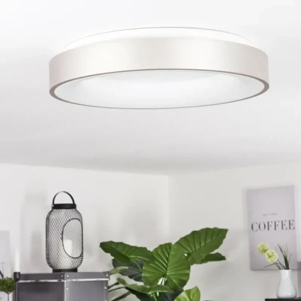 hofstein Plafonnier Playas LED Argenté, Blanc, 1 lumière* Lampes Modernes