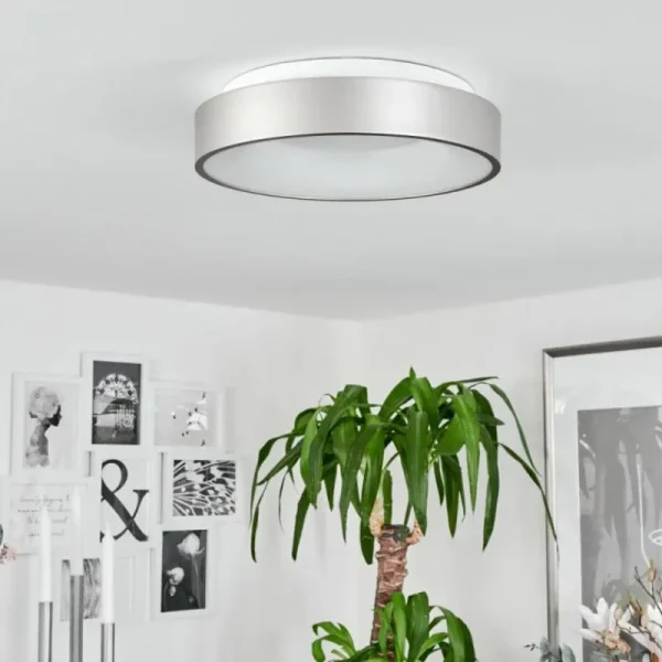 hofstein Plafonnier Playas LED Argenté, Blanc, 1 lumière* Lampes Modernes