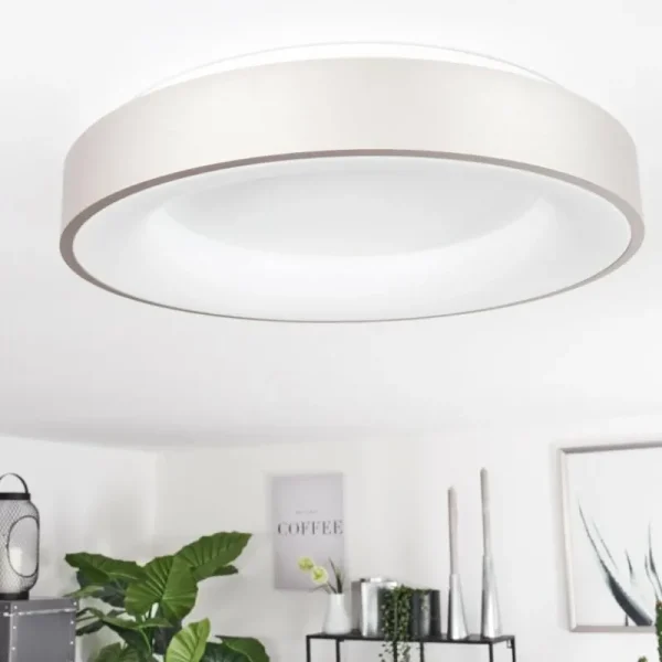 hofstein Plafonnier Playas LED Argenté, Blanc, 1 lumière* Lampes Modernes
