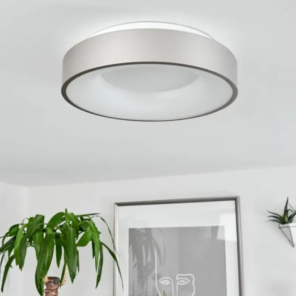 hofstein Plafonnier Playas LED Argenté, Blanc, 1 lumière* Lampes Modernes