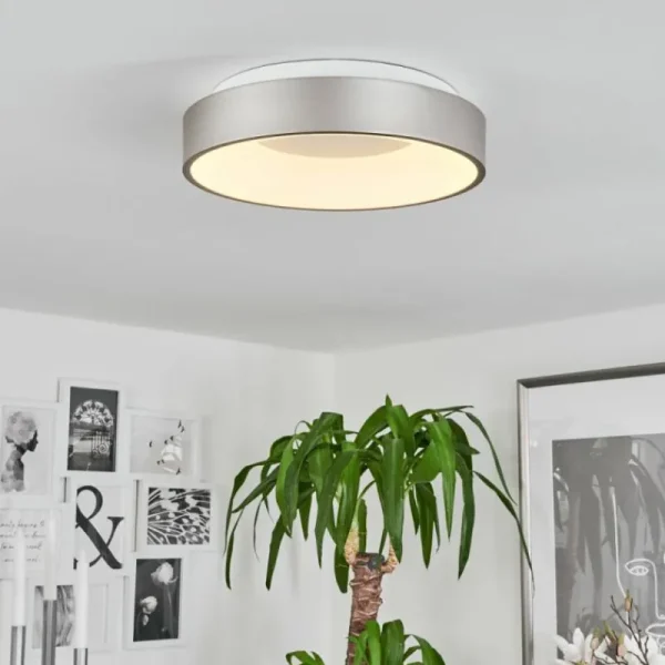 hofstein Plafonnier Playas LED Argenté, Blanc, 1 lumière* Lampes Modernes