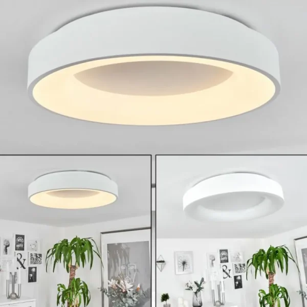 hofstein Plafonnier Playas LED Blanc, 1 lumière* Lampes Modernes