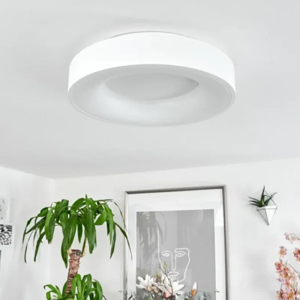 hofstein Plafonnier Playas LED Blanc, 1 lumière* Lampes Modernes