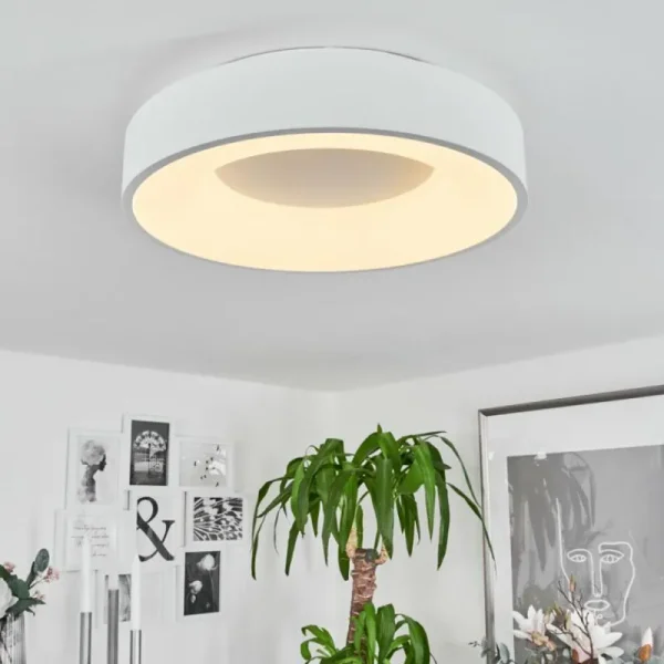 hofstein Plafonnier Playas LED Blanc, 1 lumière* Lampes Modernes