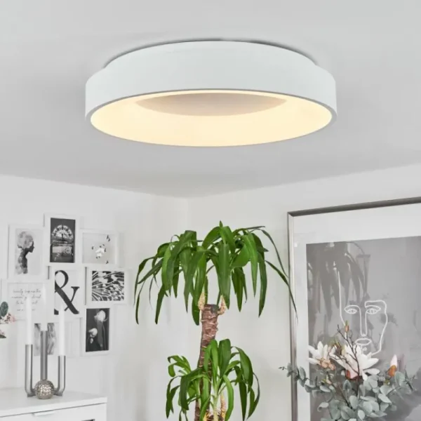 hofstein Plafonnier Playas LED Blanc, 1 lumière* Lampes Modernes