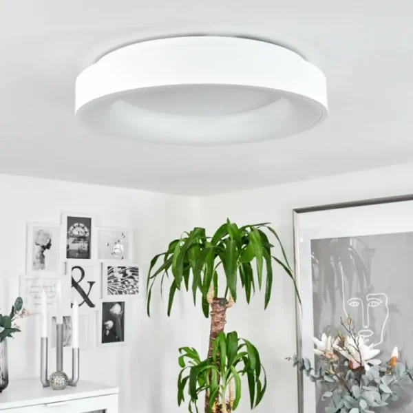 hofstein Plafonnier Playas LED Blanc, 1 lumière* Lampes Modernes