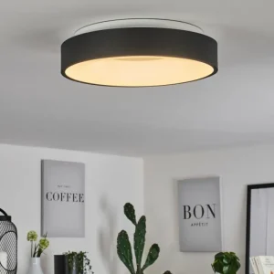 hofstein Plafonnier Playas LED Noir, Blanc, 1 lumière* Lampes Modernes
