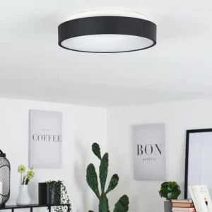 hofstein Plafonnier Playas LED Noir, Blanc, 1 lumière* Lampes Modernes