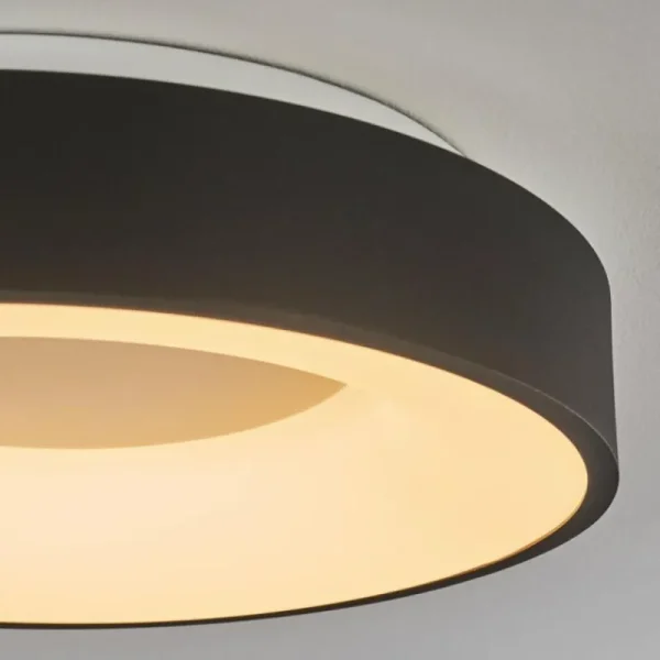 hofstein Plafonnier Playas LED Noir, Blanc, 1 lumière* Lampes Modernes