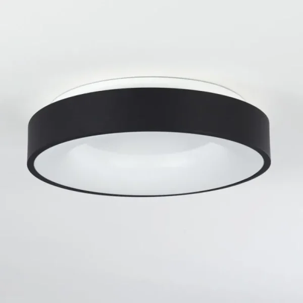 hofstein Plafonnier Playas LED Noir, Blanc, 1 lumière* Lampes Modernes