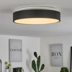 hofstein Plafonnier Playas LED Noir, Blanc, 1 lumière* Lampes Modernes