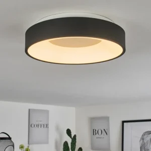 hofstein Plafonnier Playas LED Noir, Blanc, 1 lumière* Lampes Modernes