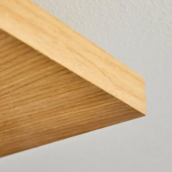hofstein Plafonnier Pompu LED Bois clair, Noir, 1 lumière* Lampes Modernes