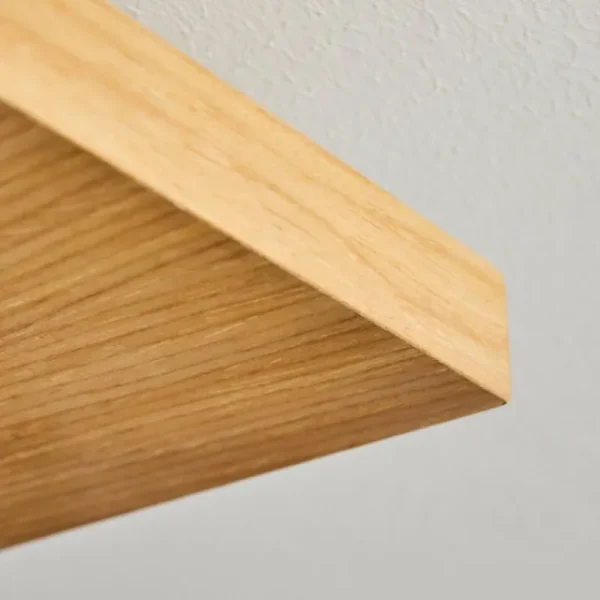 hofstein Plafonnier Pompu LED Bois clair, Noir, 2 lumières* Lampes Modernes