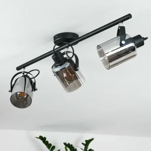 hofstein Plafonnier Quieri Noir, 3 lumières* Lampes Modernes