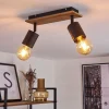hofstein Plafonnier Raccuia Bois foncé, Noir, 2 lumières* Lampes Modernes