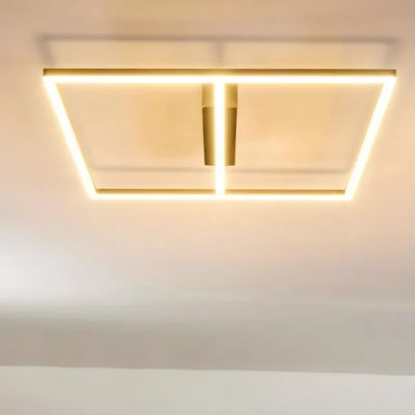 hofstein Plafonnier Rauma LED Nickel mat, 1 lumière* Lampes Modernes