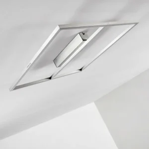 hofstein Plafonnier Rauma LED Nickel mat, 1 lumière* Lampes Modernes
