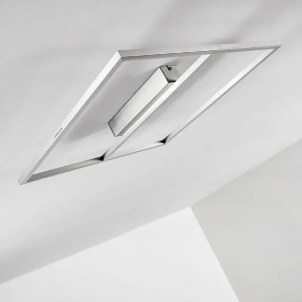 hofstein Plafonnier Rauma LED Nickel mat, 1 lumière* Lampes Modernes