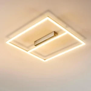 hofstein Plafonnier Rauma LED Nickel mat, 1 lumière* Lampes Modernes