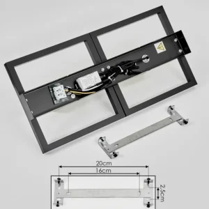 hofstein Plafonnier Reboleiro LED Noir, 3 lumières* Lampes Modernes